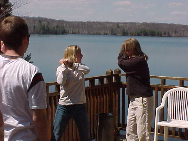 An improv workshop on deck