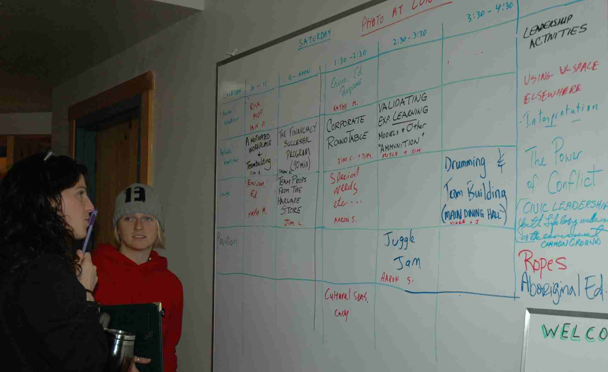 Trying to choose sessions as the V-Space grid fills up