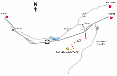 General map to Rocky Mountain YMCA