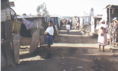 Squatters camp in Soweto