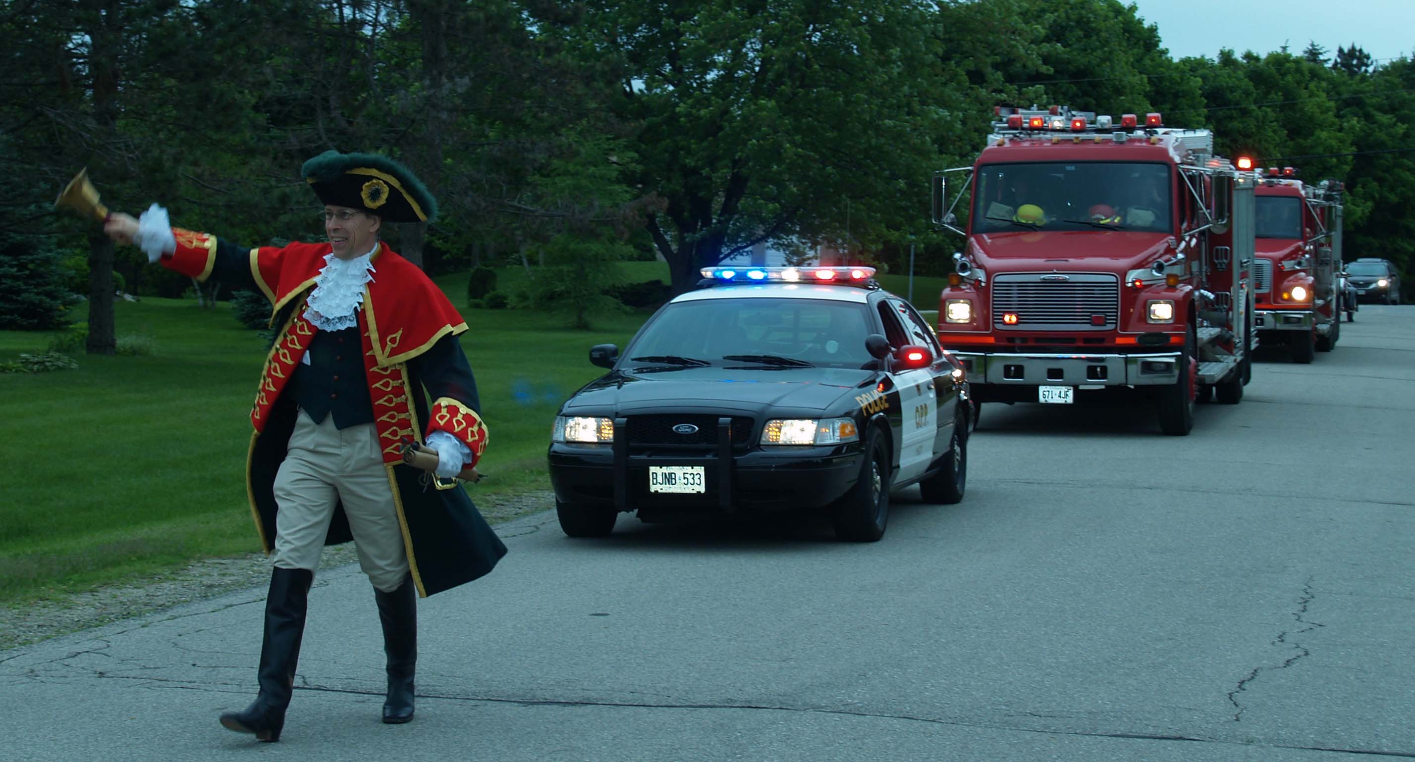Town Crier - Leading the parade