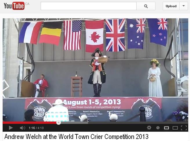 town crier video
