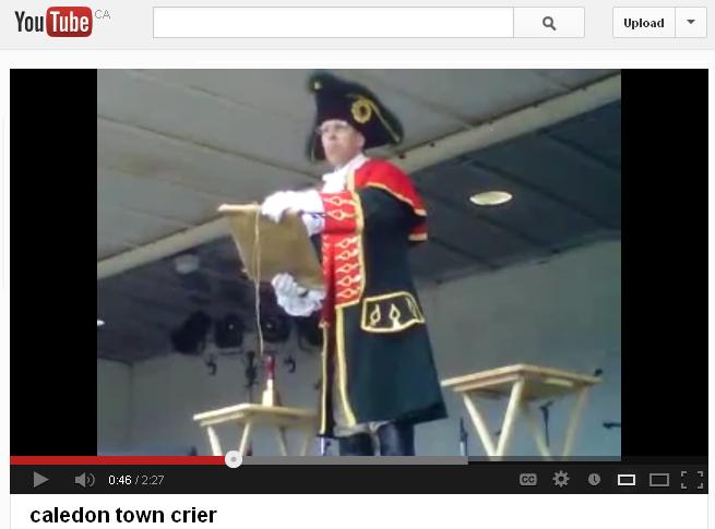 town crier video